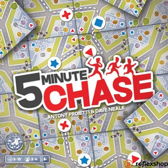 5-minute Chase társasjáték, angol nyelvű