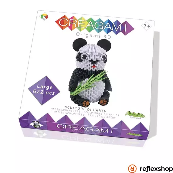 Creagami -3D origami készlet, Panda (nagy)