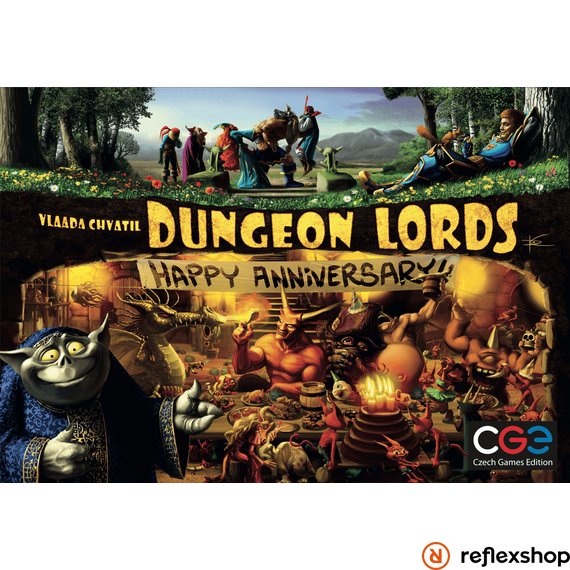 Czech Games Dungeon Lords: Happy Anniversary! angol nyelvű kiegészítő