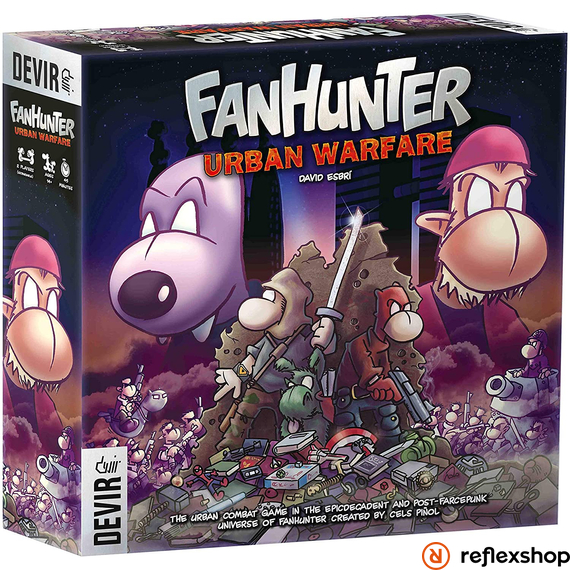 FanHunter Urban Warfare társasjáték (angol kiadás) 