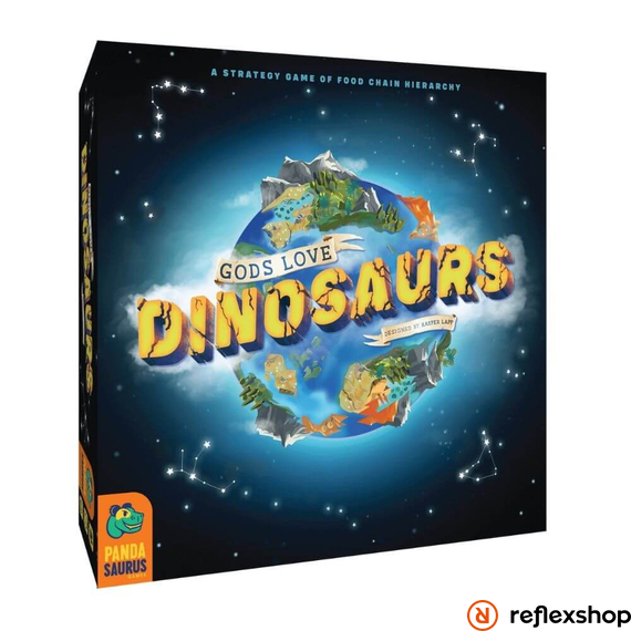 Gods Love Dinosaurs társasjáték borító