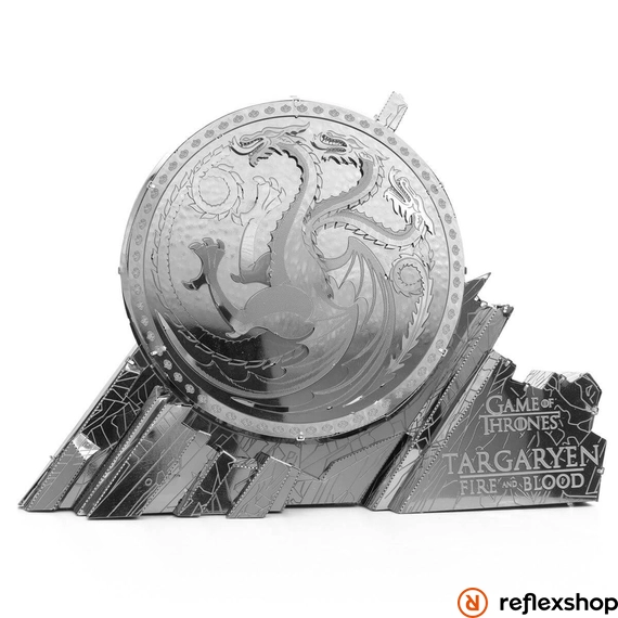 Metal Earth ICONX Trónok harca: Targaryen címer - nagyméretű lézervágott acél makettező szett