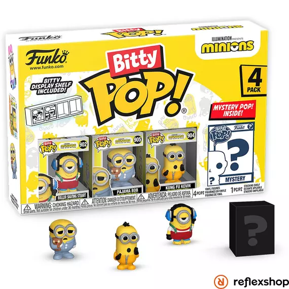 Funko Bitty POP! Minions - Roller Skating Stuart 4PK figura