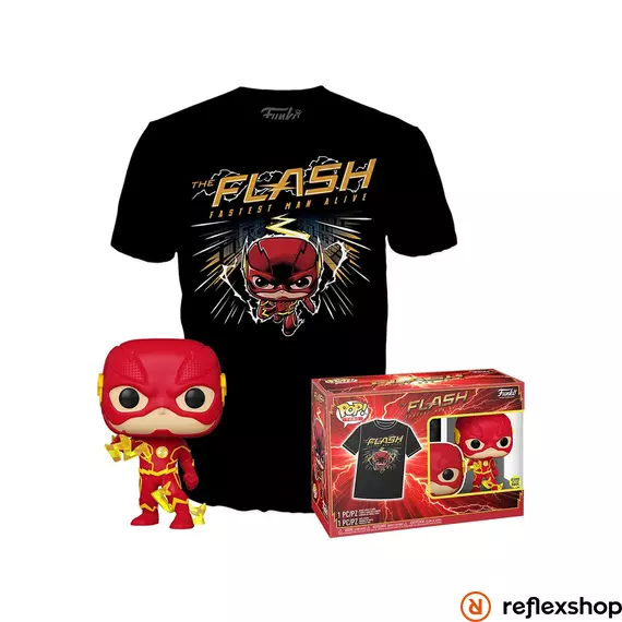 Funko Pocket Pop! &amp; Tee: DC Comics - The Flash figura és póló (L)