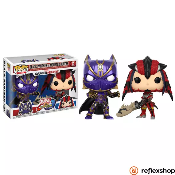 FunkoPOP!-MvC 2pk Black Panther-Monster Hunter