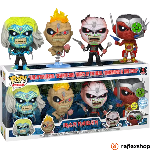 Funko Pop! 4-Pack Rocks: Iron Maiden  (GW) (SE) Vinyl Figures