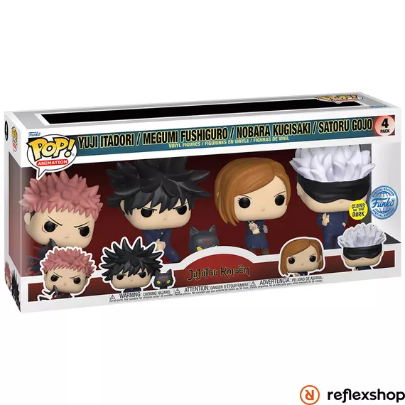  Pop! 4-Pack Animation Jujutsu Kaisen S1 - Yuji Itadori / Megumi Fushiguro / Nobara Kugisaki / Satoru Gojo (GW)  s