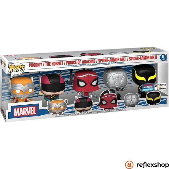 Pop! 5-Pack Marvel: Spider-Man - Prodigy / The Hornet / Prince of Arachne / Spider-Armor MK I / Spider-Armor MK II () s