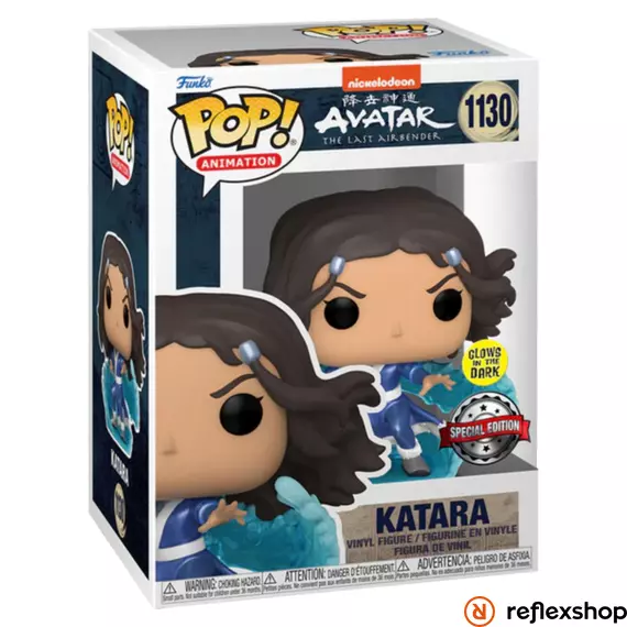 Funko Pop! Animation: Avatar The Last Airbender - Katara (Metallic) (Glows in the Dark) Special Edition #1130 Vinyl Figure