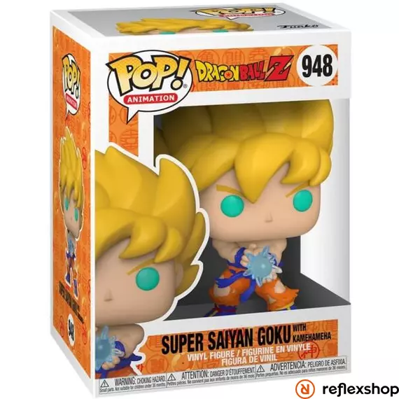 Funko POP! Animation: Dragon Ball Z - Super Saiyan Goku w/ Kamehameha figura #948