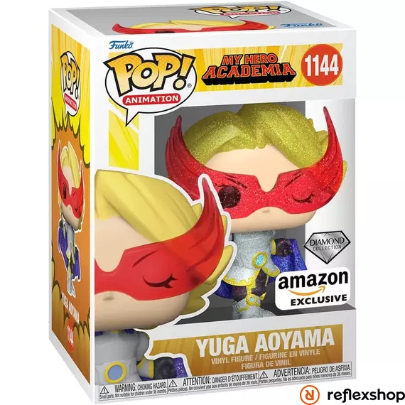 Funko Pop! Animation: My Hero Academia S9 - Yuga Aoyama (Glitter) (Diamond Collection) (Amazon Exclusive) #1144 Vinyl Figure #1144