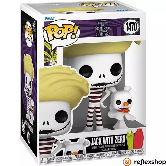 Funko POP! &amp; Buddy: The Nightmare Before Chrsitmas - Jack w/Zero (Beach) figura