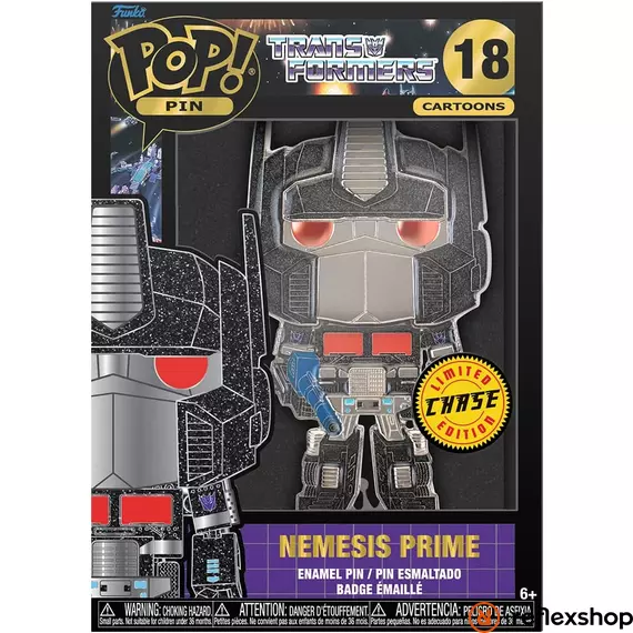 Funko Pop! Cartoons: Transformers - Optimus Prime* #18 Large Enamel Pin chase