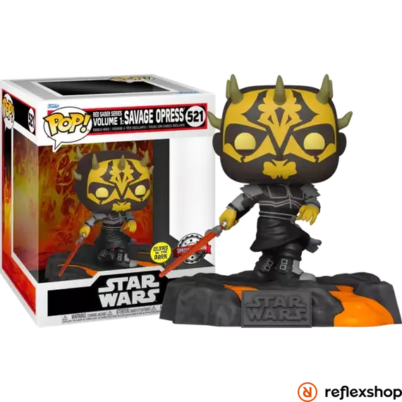 Funko Pop! Deluxe: Disney Star Wars Sith - Red Saber Series Vol.1 Savage Opress (Glows in the Dark) (Special Edition) #521 Bobble-Head Vinyl Figure