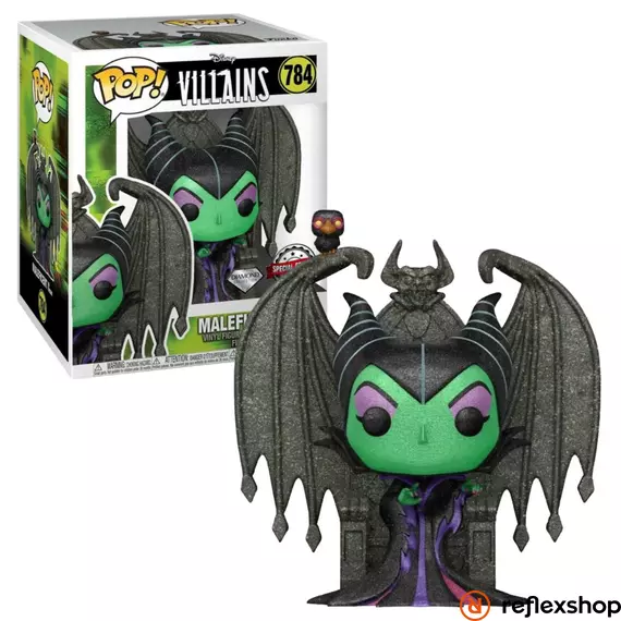 Funko Pop! Deluxe: Villains - Maleficent On Throne (Diamond Collection) (Glitter) (Special Edition) #784 Vinyl Figure #784