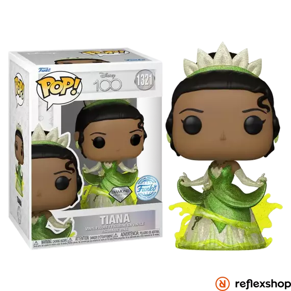 Funko Pop! Disney 100th W1 - Tiana (Diamond Collection) (Special Edition) #1321 Vinyl Figure