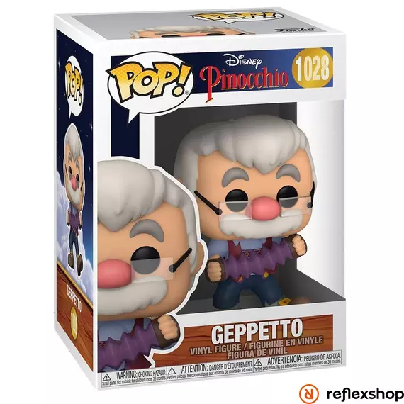 POP Disney:Pinocchio-GeppettoW/Accrdion #1028