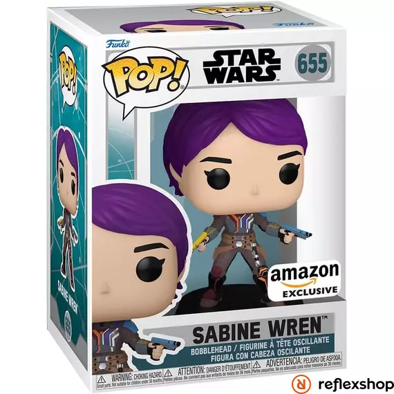 Funko POP! Disney: Star Wars Ahsoka - Sabine Wren (Amazon Exclusive) figura #655 Bobble-Head
