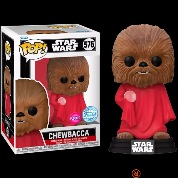 Funko Pop! Disney Star Wars - Chewbacca with Robe (Flocked) (Special Edition) #576 Bobble-Head Vinyl Figure