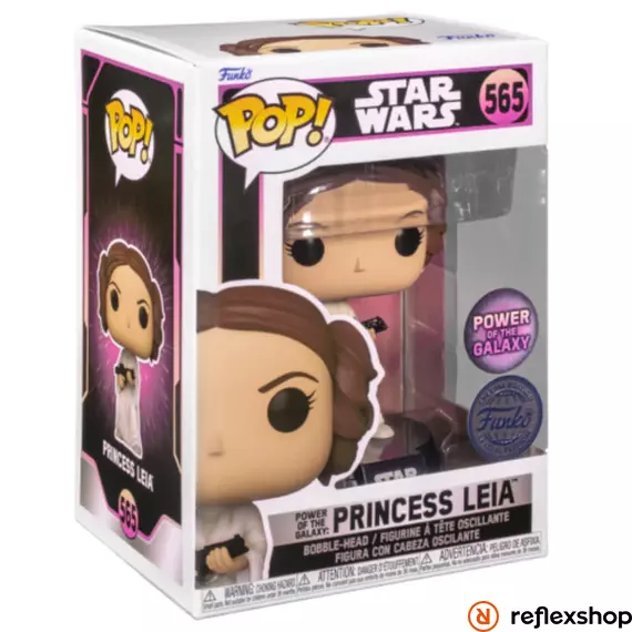 Funko Pop! Disney: Star Wars - Power of the Galaxy: Princess Leia (Special Edition) #565 Bobble-Head Vinyl Figure