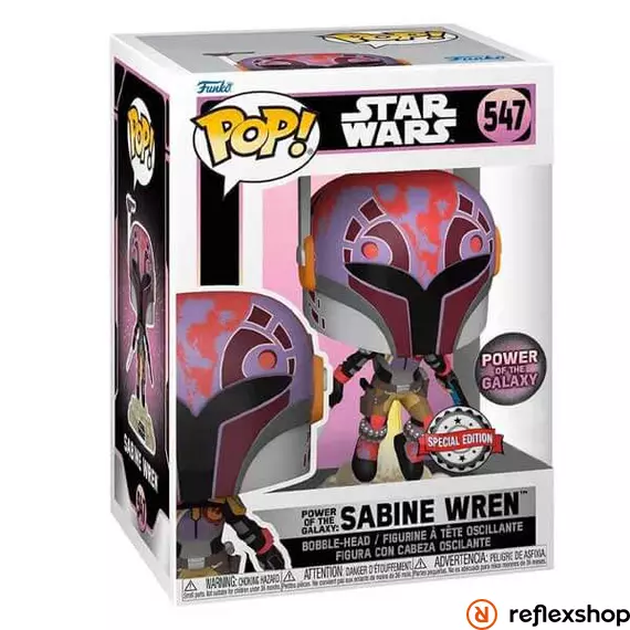 Funko Pop! Disney Star Wars: Power of the Galaxy - Sabine Wren (Special Edition) #547 Bobble-Head Vinyl Figure