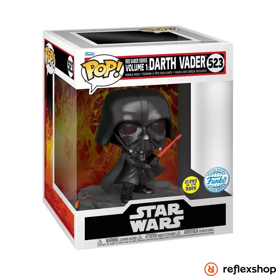 Funko Pop! Disney Star Wars: Red Saber Series Vol.1 - Darth Vader (Glows in the Dark) (Special Edition) #523 Bobble-Head Vinyl Figure