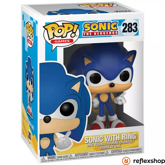 Funko POP! Games: Sonic - Sonic w/ Ring figura #283