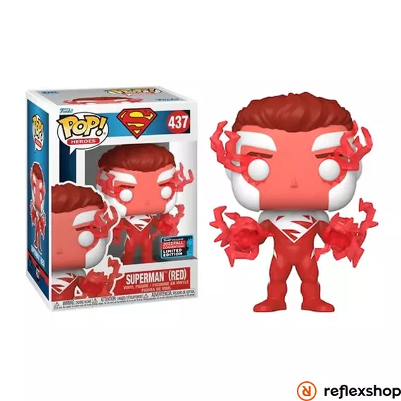 Funko Pop! Heroes: DC Super Heroes - Superman (Red) (Convention Limited Edition) #437 Vinyl Figure