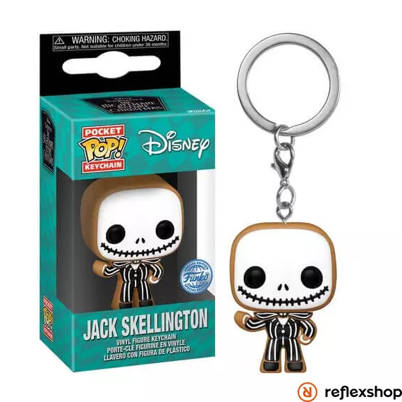 Funko POP! Keychain: TNBC- Jack(Gingerbread)