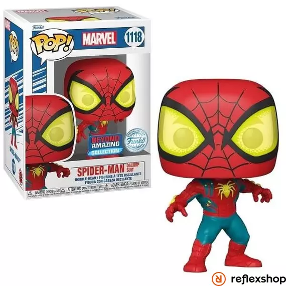 Funko Pop! Marvel: Beyond Amazing - Spider-Man Oscorp Suit (Special Edition) #1118 Bobble-Head Vinyl Figure #1118