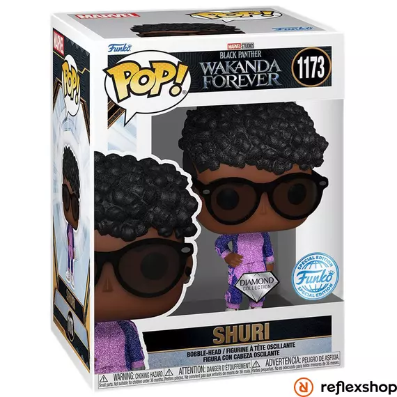 Funko Pop! Marvel: Black Panther Wakanda Forever - Shuri (Diamond Collection) (Special Edition) #1173 Bobble-Head Vinyl Figure