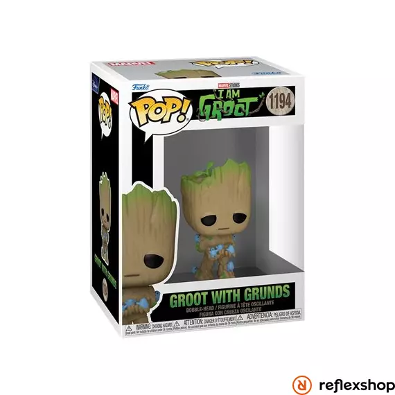 Funko POP! Marvel: I am Groot - Groot w/Grunds figura #1194