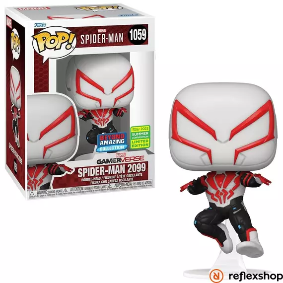 Funko Pop! Marvel Gamerverse: Spider-Man Beyond Amazing Collection - Spider-Man 2099 (White) (Convention Limited Edition) #1059 Bobble-Head Vinyl Figure. #1059