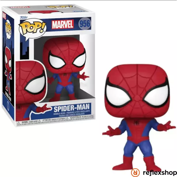 Funko Pop! Marvel: Animated Spider-Man - Spider-Man (Special Edition) #956 Bobble-Head Vinyl Figure #956