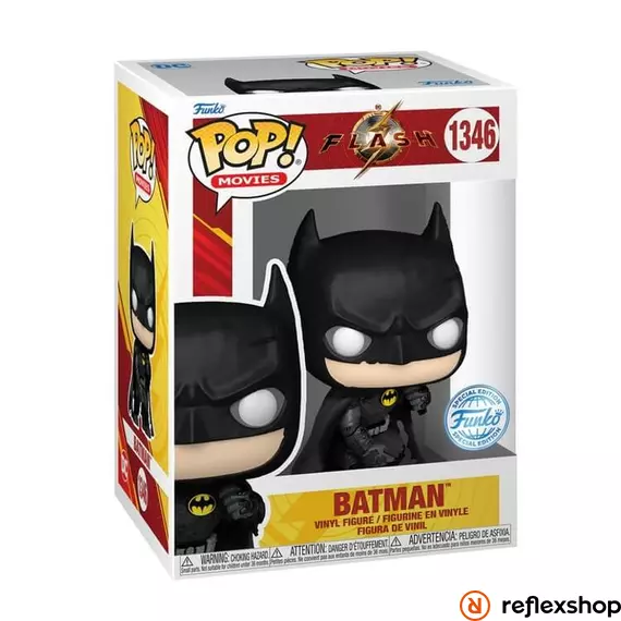 Funko Pop! Movies DC: The Flash - Batman (Keaton) (with Tattered Cape, Battle Damaged) (Special Edition) #1346 Vinyl Figure