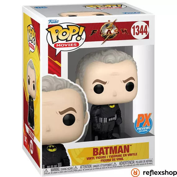 Funko Pop! Movies DC: The Flash - Batman (Keaton) Unmasked (ALT) (PX Exclusive) #1344 Vinyl Figure