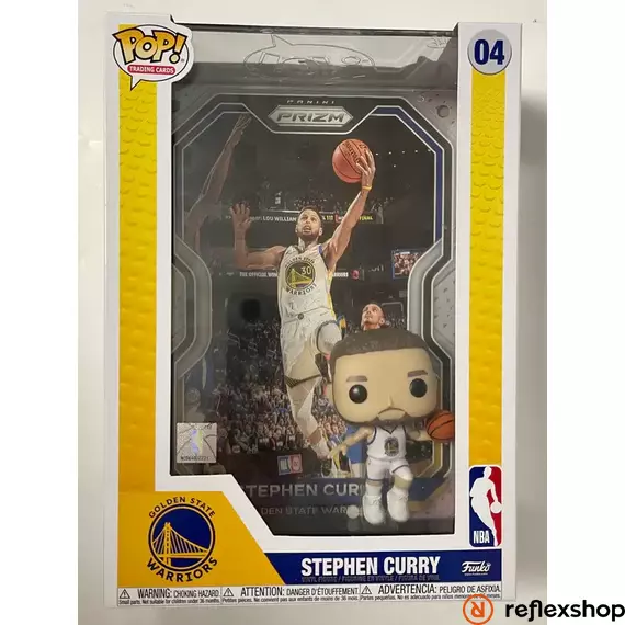 Funko Pop! NBA Trading Cards: Golden State Warriors - Stephen Curry #04 Vinyl Figure