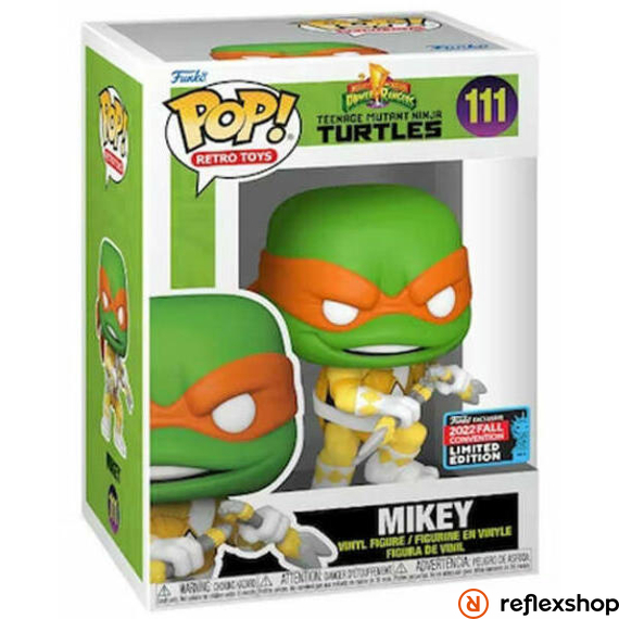 Funko Pop! Retro Toys: TMNT x MMPR - Mikey (2022 Fall Convention Limited Edition) #111 Vinyl Figure #111