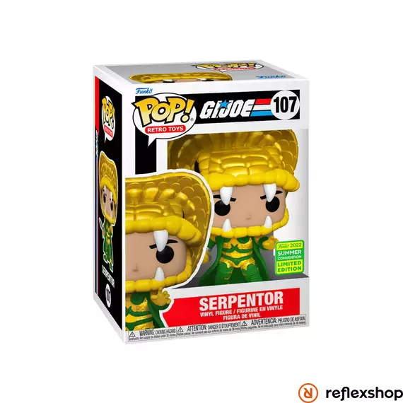 Funko Pop! Retro Toys: G.I. Joe - Serpentor (Convention Limited Edition) #107 Vinyl Figure