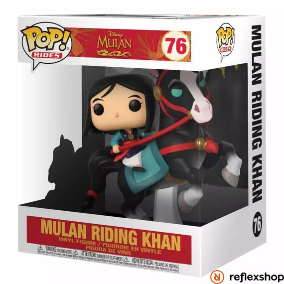 Funko Pop! Rides (Deluxe): Disney Mulan - Mulan Riding Khan #76 Vinyl Figure
