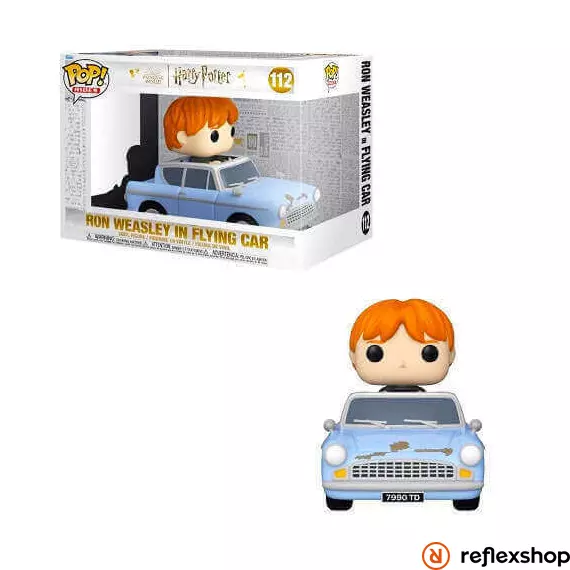 Funko Pop! Rides Super Deluxe: Harry Potter Chamber of Secrets Anniversary 20th - Ron Weasley in Flying Car #112 Vinyl Figure