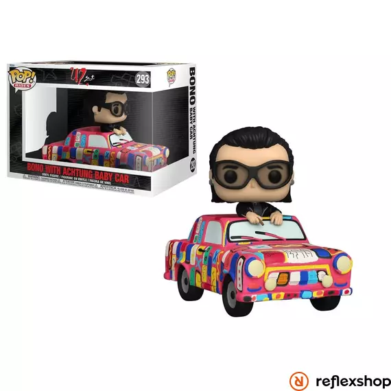 Funko Pop! Rides Super Deluxe: U2 Ζoo TV - Bono with Achtung Baby Car #293 Vinyl Figure