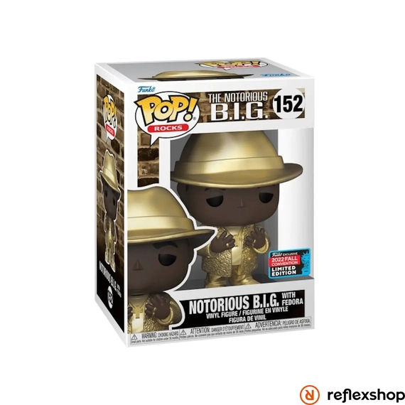 Funko Pop! Rocks: The Notorious B.I.G. with Fedora (Gold) (Convention Special Edition) #152 Vinyl Figure