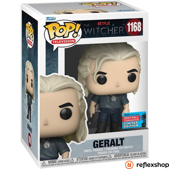 Funko Pop! Television: The Witcher - Geralt (Convention Limited Edition) #1168 Vinyl Figure #1168