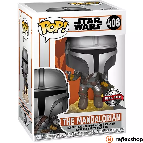 Funko POP! Star Wars: Mandalorian - MandoFlying w/Blaster figura