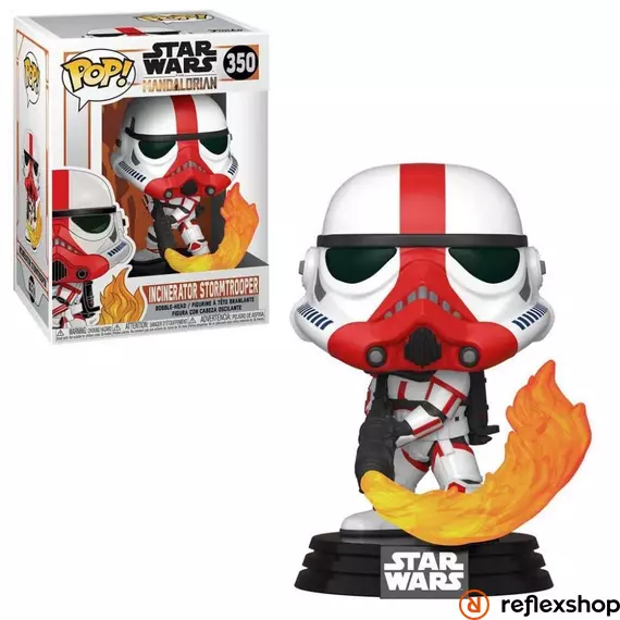 Funko Pop! Star Wars: The Mandalorian - Incinerator Stormtrooper #350 Bobble-Head Vinyl Figure