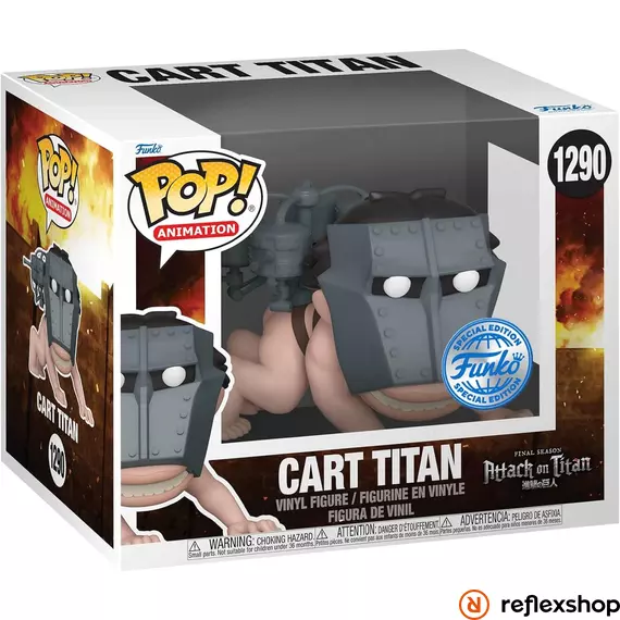 Funko POP! Super Deluxe: Animation: Attack On Titan - Cart Titan figura #1290