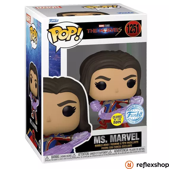 Funko POP! The Marvels - Ms. Marvel (Glows in the Dark) (SE) #1251 figura Bobble-Head