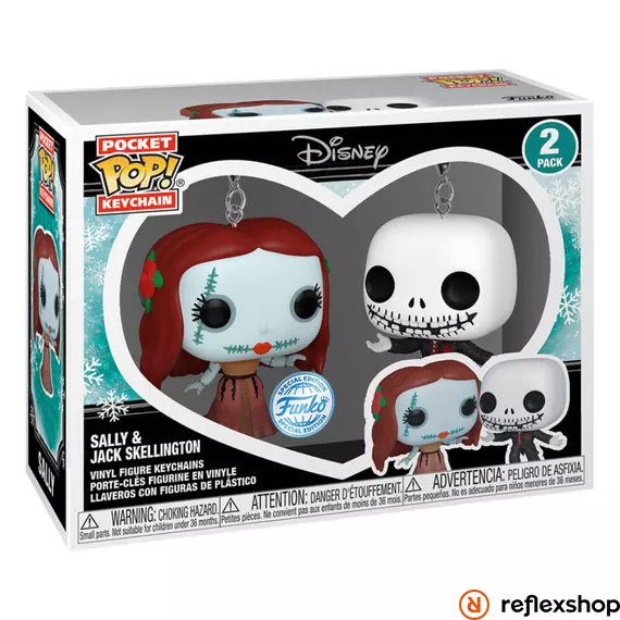 Funko POP! Nightmare Before Christmas - Jack & Sally kulcstartó