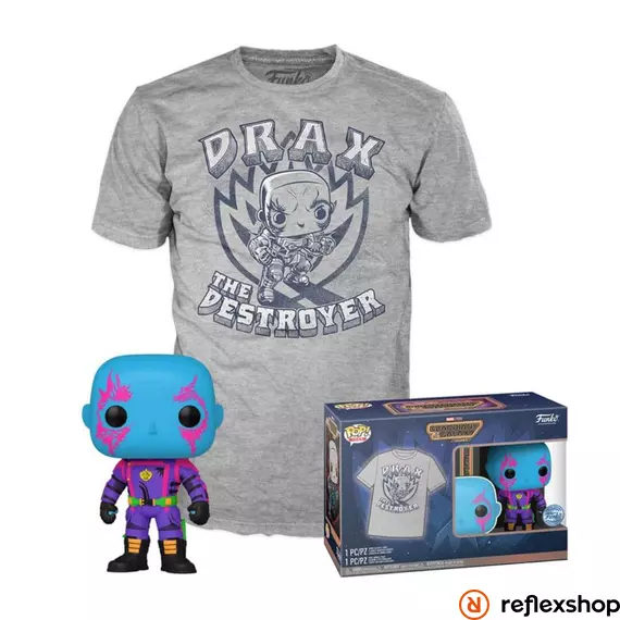 Funko POP!&amp;Tee: Guardians of the Galaxy 3 - Drax póló (S)